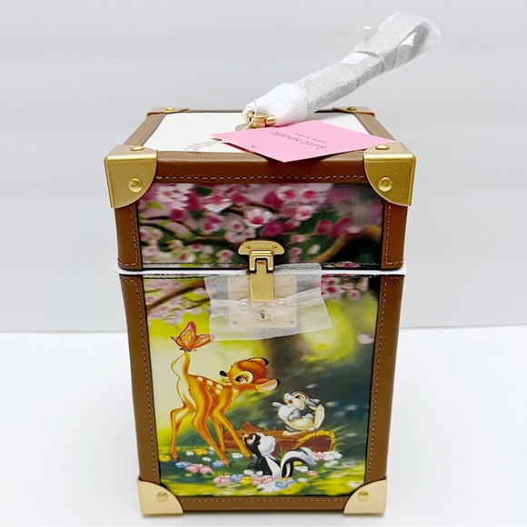 Kate Spade New York X Disney Bambi 3D Leather Trunk Clutch Purse K8807 - Picture 3 of 15